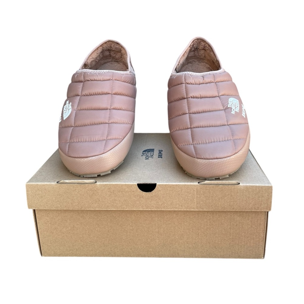 NWB Skims X North Face Thermoball Traction Mules V Sienna Brown Nude